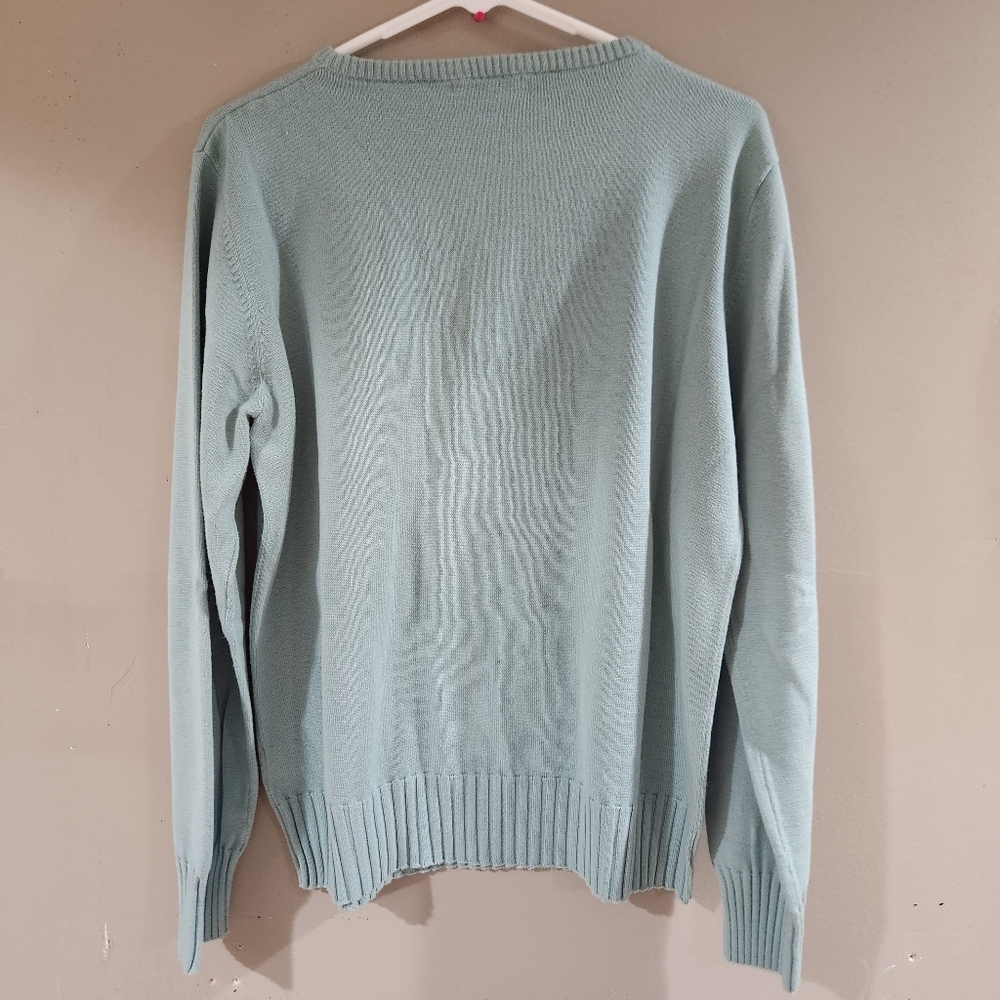 Dressbarn Light Blue Teal Cardigan Size XL - Picture 4 of 4
